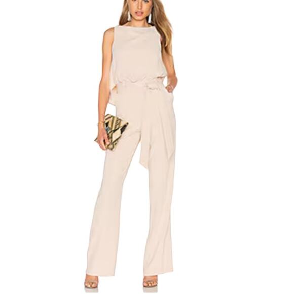 Trina Turk Eopch jumpsuit in Flawless beige sz M (see measurements) - Picture 1 of 9